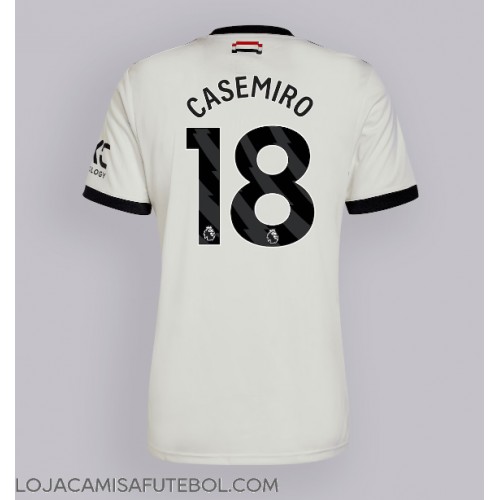 Camisa de Futebol Manchester United Casemiro #18 Equipamento Alternativo 2024-25 Manga Curta